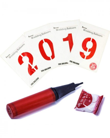 Balloons 2019 Number Balloons Red Helium Balloons Anniversary Grad Party Decoration - Red2019 - C118R233Z45 $10.62