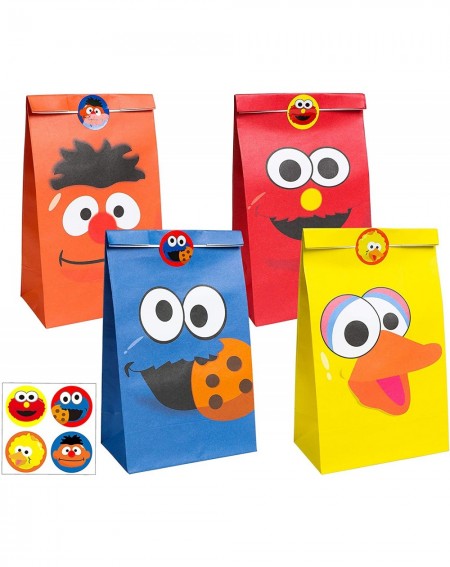 Party Favors 24Pcs Sesame Goody Candy Treat Bags Sesame Party Favor Bags Sesame Party Supplies Sesame Party Decorations Elmo ...