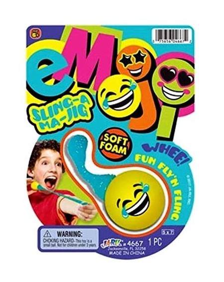 Party Favors Emoji Slingshot Foam Ball Toy (1 Unit Assorted) - Finger Sling Emoji Foam Balls Prank Toys. Made with Soft Foam ...