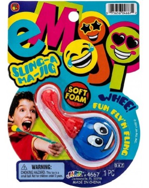 Party Favors Emoji Slingshot Foam Ball Toy (1 Unit Assorted) - Finger Sling Emoji Foam Balls Prank Toys. Made with Soft Foam ...