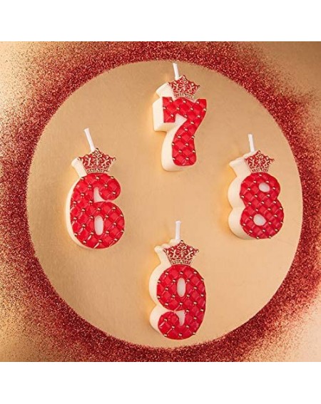 Cake Decorating Supplies Royal Court Style Number Candle for Birthday Party Anniversary (4) - CD19543AK4I $10.47