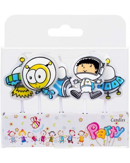Cake Decorating Supplies Twinkle Unlimited Birthday Cake Party Candle Set for Kids - Space Walk Adventure - Spaceman - C319D8...