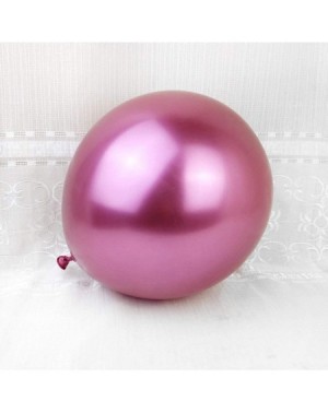 Balloons Metallic Chrome Hot Pink Balloons 100 Pcs 12 Inch Helium Shiny Thicken Latex Balloons Party Decoration - Pink - CX18...