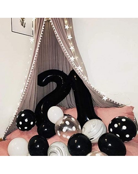 Balloons Black Number 21 Balloons- 21th Birthday Party Decorations- Number 12 Balloons 12th Birthday Party Decorations- 40 In...