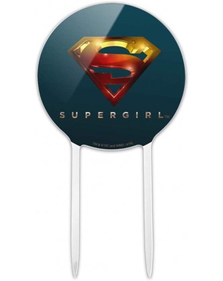 Cake & Cupcake Toppers Acrylic Supergirl TV Series Logo Cake Topper Party Decoration for Wedding Anniversary Birthday Graduat...