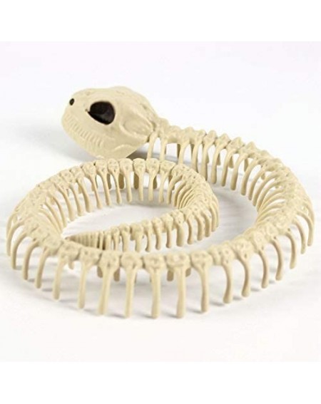 Party Favors 1Pcs Skeleton Bones Snake Plastic Snake Skeleton Model for Halloween Decoration Terror Scary Props - CJ199IHZCQY...