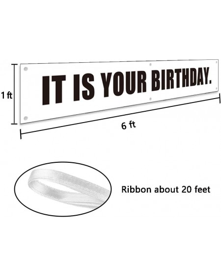 Banners & Garlands Ushinemi It is Your Birthday. Banner- The Office Birthday Party Decorations Banner Sign- 6x1 Feet - CU1907...