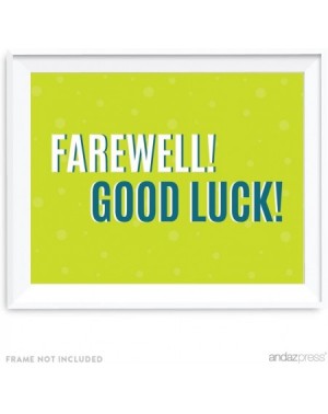Banners & Garlands Farewell Retirement Party Decorations- Farewell! Good Luck!- Party Sign- 8.5x11-inch- 1-Pack - Good Luck S...