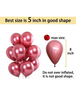 Balloons Metallic Pink Balloons for Party 100 pcs 5 inch Thick Latex Chrome balloons for Birthday Wedding Engagement Annivers...