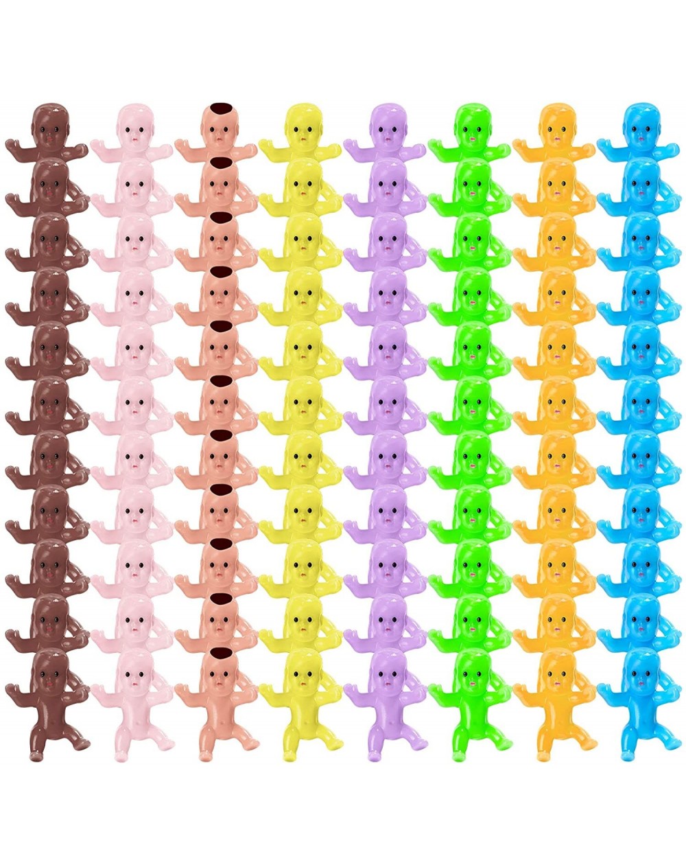 Party Favors 80 Pieces Mini Babies for Baby Shower - Mini Plastic Babies Tiny Baby Dolls for Party Favors Party Decorations B...