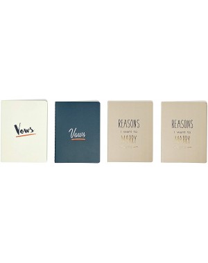 Guestbooks Wedding Vow Books - Notebook Keepsakes (4 Book Set- 2 His & Her Vows + Bonus 2 Reasons I Want to Marry You Booklet...