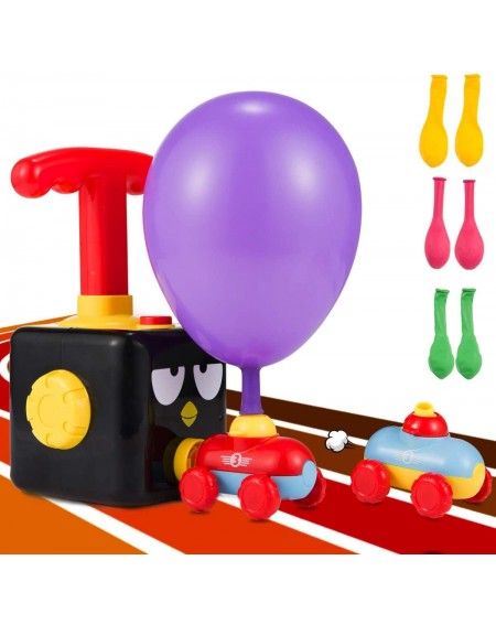 Balloons Inertial Power Balloon Car- Balloon Powered Car Cartoon Balloon Pump Car for Kids Science Experiment Intelligence Ed...