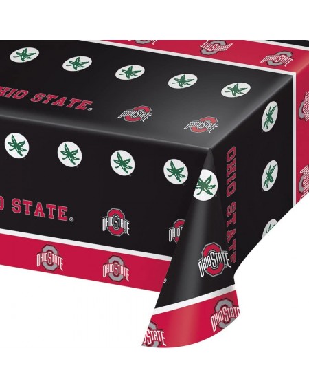 Tablecovers 2-ct Ohio State University Buckeyes Premium Plastic Table Covers College Football Party - CA189OCO43Q $12.80