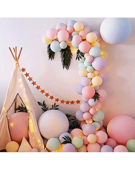 Balloons 12inch Pastel Mixed Colorful Latex Balloons 100 Pcs Assorted Macaron Balloons Garland Kit for Baby Shower Wedding Bi...