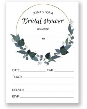 Invitations 20 X bridal shower invitations with envelopes (Type 7) - Type 7 - C219DWNUUIE $12.78