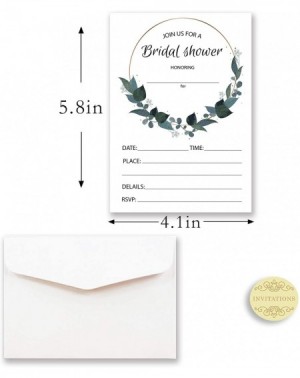 Invitations 20 X bridal shower invitations with envelopes (Type 7) - Type 7 - C219DWNUUIE $12.78