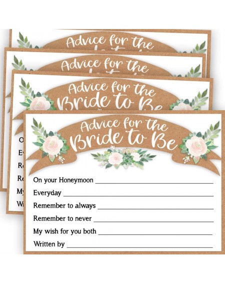 Bridal Shower Advice Wishes Wedding - Bride Advice Card - CJ18T7MH5DA