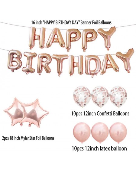Balloons 22th Birthday Decorations Party Supplies-22th Birthday Balloons Rose Gold-Number 22 Mylar Balloon-Latex Balloon Deco...