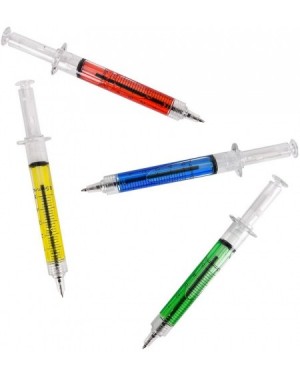 Party Favors Syringe Pens - (Bulk Pack of 24) Retractable Fun Multi Color Novelty Pen for Nurses- Nursing Student School Supp...