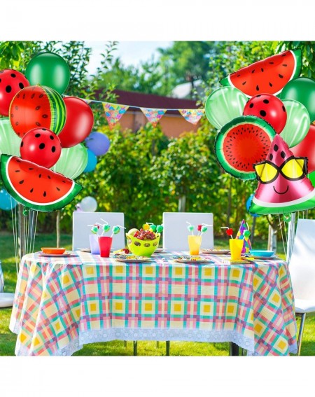 Balloons Set of 36 Watermelon Foil Balloons One in a Melon Themed Mylar Balloons Latex Balloons Candy Color Watermelon Helium...
