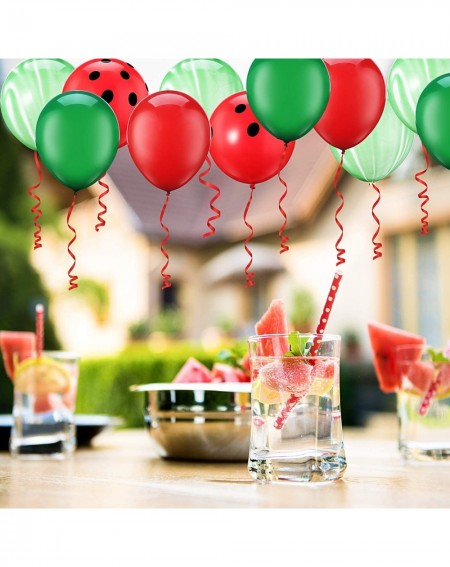 Balloons Set of 36 Watermelon Foil Balloons One in a Melon Themed Mylar Balloons Latex Balloons Candy Color Watermelon Helium...