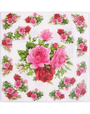 Tableware Pink Flower Paper Napkins-Luncheon Party Napkins Serviettes 40 Count 2-Ply- 13 x 13 Inch - C818G3G8SMO $11.85
