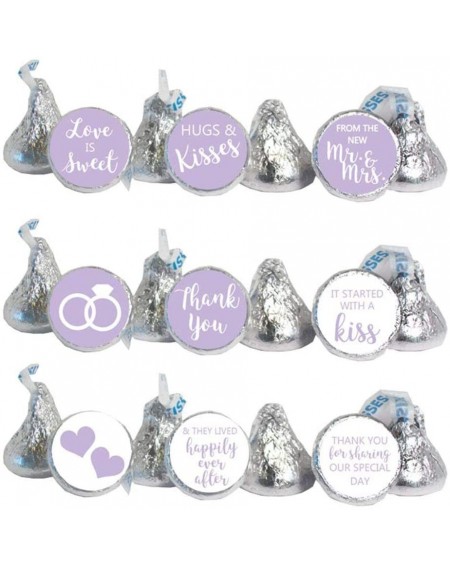 Favors Mini Candy Stickers Wedding Favors Set of 324 (Lavender) - Lavender - CT18L2Q46HZ $12.74