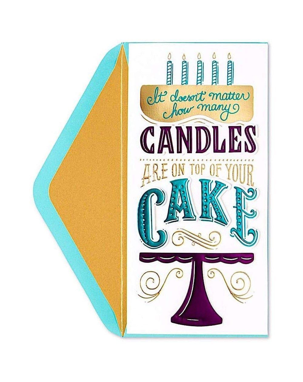Cake Decorating Supplies Birthday Card Candles On Top of Your Cake- 1EA - CS18QCK65QW $13.83
