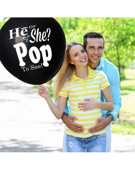 Balloons Gender Reveal Balloon Premium 36" - "He or She Pop to See!" - 2 Balloon Pack - CH192699WOT $9.83