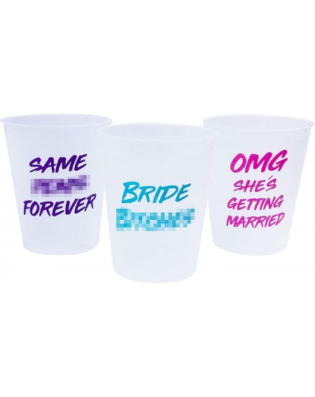 Tableware Bachelorette Party Drinking Cups - Pack of 12 Rude & Funny Designs - CO18GO47069 $25.93