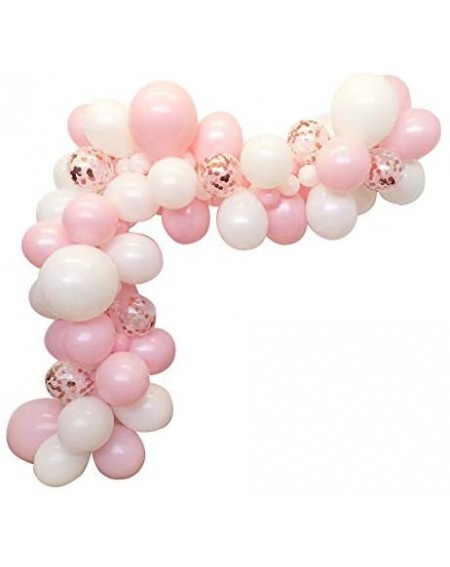 Balloons 100pcs DIY Balloons Garland with Pink and White Balloons Confetti Balloons Perfect for Birthday Party Bridal Baby Sh...