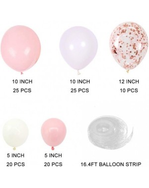 Balloons 100pcs DIY Balloons Garland with Pink and White Balloons Confetti Balloons Perfect for Birthday Party Bridal Baby Sh...