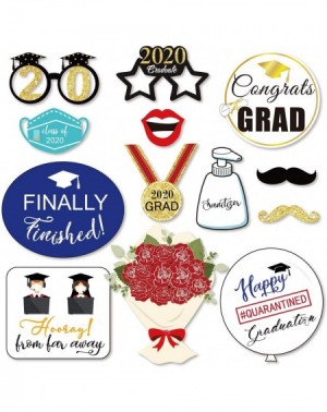 Photobooth Props 32Count Graduation Photo Booth Props- Graduation Quarantine Photo Props Quarantined Social Distancing Class ...