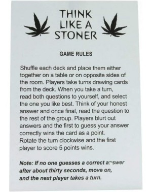 Party Games & Activities Think Like a Stoner - CT18SYDLDIK $21.66