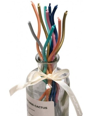 Birthday Candles Twisty Birthday Candles Set-Metallic Colorful Curly Coil Candles-Creative Fun Long Thin Wedding Birthday Can...