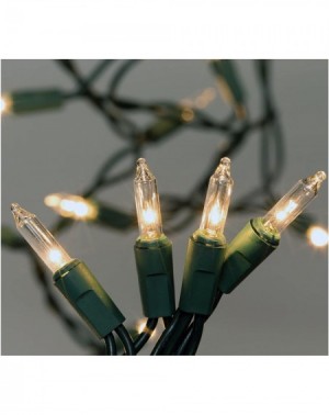 Indoor String Lights 50-Count Clear Christmas Light Set - C5111WCV957 $9.45