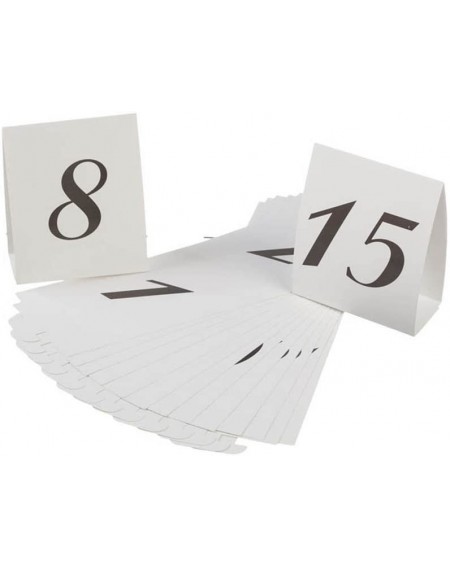 Place Cards & Place Card Holders VL2016A 1-15 Table Reservation Number Tents Place Card- White- 15-Pack - CE1165H6RWT $8.34