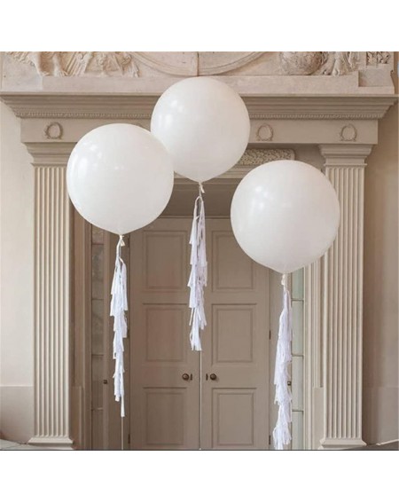Balloons Giant Balloons 36-Inch White Balloons (Premium Helium Quality) Pkg/6- for Birthdays Wedding Photo Shoot and Festival...