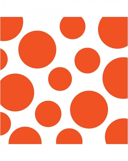 Tableware 16 Count Chevron and Polka Dots Lunch Napkins- Sunkissed Orange - Sunkissed Orange - CM11RM45Q6H $21.37