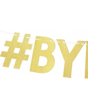 Banners & Garlands Gold Glitter Bye Felicia Banner Going Away Funny Decorations Bunting Photo Booth Props Signs Garland - C91...