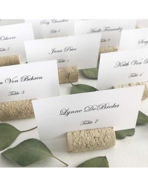 Place Cards & Place Card Holders Wine Cork Place Card Holders Custom Cork Card Holders Blank Set of 25 Includes Place Cards E...