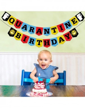 Banners Quarantine Birthday Party Banner (Colorful) Kids Adult Quarantine Party Supplies Quarantine 1st Birthday Backdrop Fun...