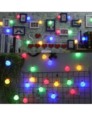Outdoor Lighting Hooks Christmas Lights- 3/1.5m Multi-Color Santa Snowman Lights- Suitable for Christmas Trees- Parties- Gard...