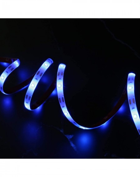 Indoor String Lights Blue LED Strip Lights - 2018 New Design Battery Powered LED Light Strip Kit with 6.6FT 2M SMD 3528 IP65 ...