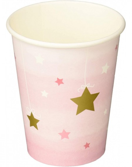 Party Tableware Twinkle Little Star Paper Cups Party Supplies- Multicolor-9 oz. - C112N4QBDGM $8.26