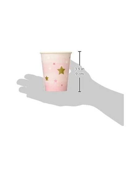 Party Tableware Twinkle Little Star Paper Cups Party Supplies- Multicolor-9 oz. - C112N4QBDGM $8.26