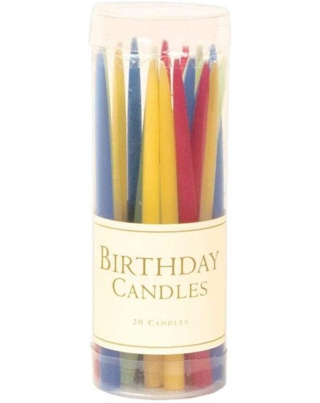 Cake Decorating Supplies Birthday Candles in Bright Colors - 20 Candles Per Box - CH118HIFCAL $8.74