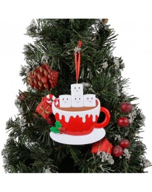 Ornaments Marshmallow Mug Personalized Family of 4 Christmas Ornament - Free Personalization - Family of 4 - C118YYTMSOU $19.70