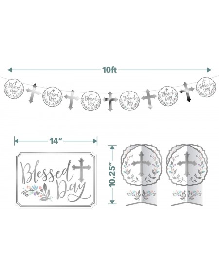 Party Packs Holy Day God Bless Hanging Decorations- Cutouts- and Centerpieces (10 Piece Set) - Holy Day God Bless Hanging Dec...