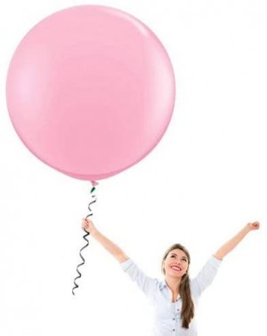 Balloons Celebrity 24DHP 24" Latex Balloons- Pink (Pack of 10) - CR18GZTY9YK $21.03